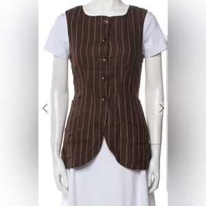 NWT Posse striped linen vest